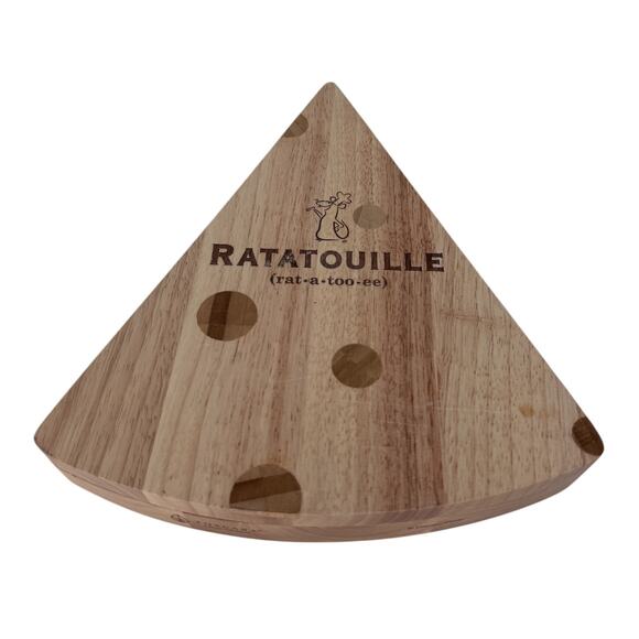 Toscana Disney Ratatouille Swiss Cheese‎ Board Knife Set Platter Parawood - Picture 2 of 4